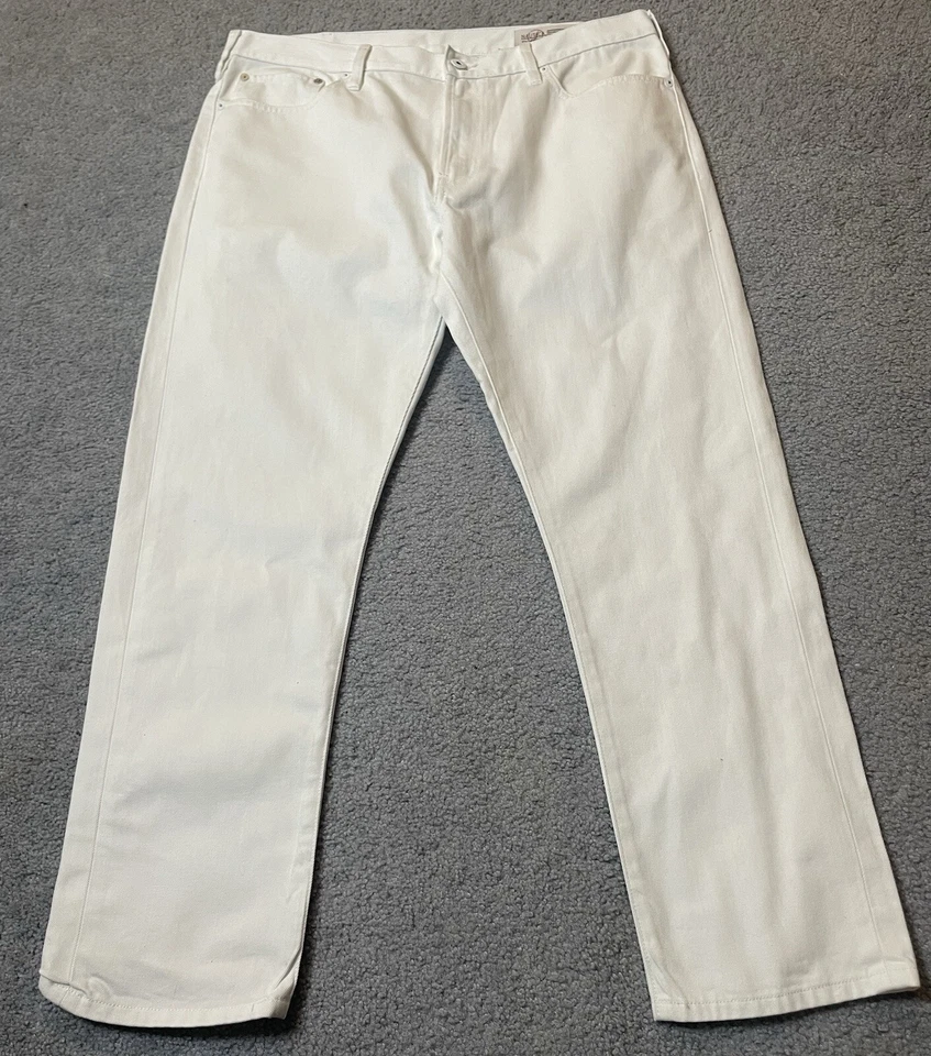 Pantalones de mezclilla rectos Nautica para hombre 36/30 blancos algodón tiro medio costeros clásicos Foto 1 de 4