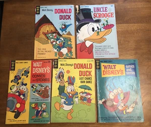 5 Gold Schlüssel Walt Disney Comics Donald Duck 1963-1966 - Bild 1 von 12