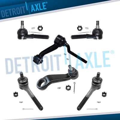 Braço Pitman dianteiro interno externo Tierod Idler para LTD Town Car Grand Marquis Mark VI - Imagem 1 de 4