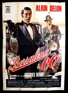 Borsalino und Co. (Alain Delon) Italienisches Filmplakat Manifest (2F) 70er - Bild 1 von 6