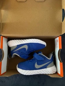 Brand New Toddler Nike revolution 5 Royal Blue Size 4C - Picture 1 of 4