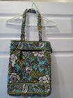 Vera Bradley Laptop Bag Checkpoint Friendly Island Blooms Lime Turquoise Black 