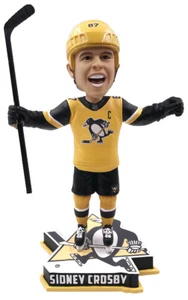 Camiseta amarilla Sidney Crosby Pittsburgh Penguins 2019 exclusiva Bobblehead #/200 - Imagen 1 de 1