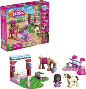 Mega Bloks Barbie Horse Jumping Building Set 73 PCS New Box - Picture 1 of 6