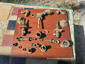 Vintage 100 Jahre alte Messing Badezimmer Facette - Bild 1 von 12