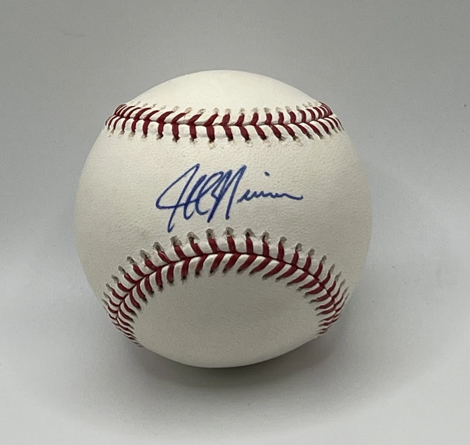 Holograma de béisbol firmado por Jeff Niemann Rawlings OMLB MLB certificado de autenticidad Foto 1 de 2