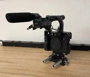 Sony a7sii 12MP Full Frame Mirrorless Camera Filmmaking Kit - 2222 Shutter - Picture 1 of 24