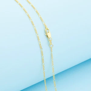 Großhandel 1 STCK. 16-30 Zoll Großhandel Schmuck 18K GOLD FILL Figarokette Halsketten - Bild 1 von 5