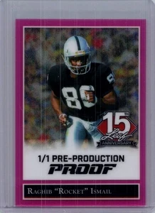 Raghib Rocket Ismail 2025 Leaf National NSCC 1/1 Pre Production Proof - Picture 1 of 1
