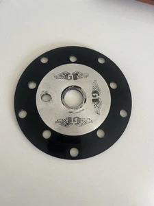 OLD SCHOOL BMX USED '80s GT BLACK POWER DISC CHAINRING ADAPTER ALUMINUM 110 /130 - Picture 1 of 2