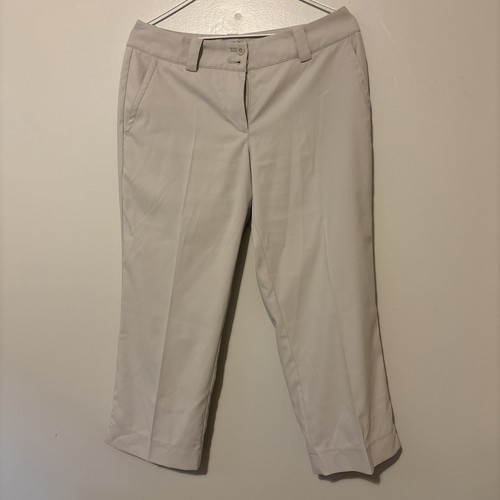 Donna Capris Taglia 6 Nike Golf Tour Performance Flat Front Activewear Giardinaggio