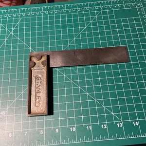 VINTAGE STANLEY 6 INCH TRY SQUARE - MADE IN USA - Picture 1 of 7