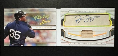 National Treasures Baseball 2022 Frank Thomas Legendary Material Signatures/25 Foto 1 de 4
