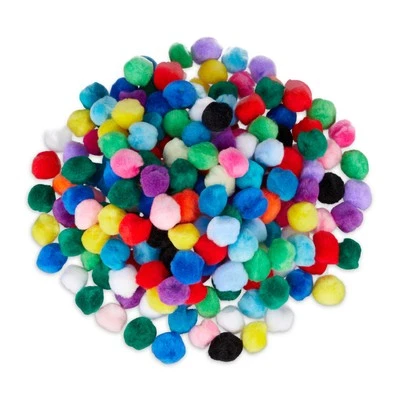 Pompoms zum Basteln mini Pompon bunt kleine Pom Pom Kugeln Bommel 2cm 200er Set - Bild 1 von 4
