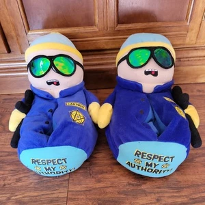 South Park Slippers Officer Cartman Respect My Authority Size Large 11 12 Read - Picture 1 of 12