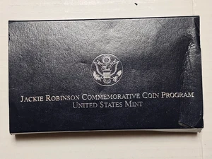 1997 Jackie Robinson Commemorative Uncirculated Silver Dollar. [See Description} - Picture 1 of 4