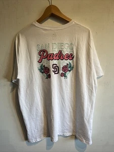 New with tags Majestic San Diego Padres T-shirt size XL Roses - Picture 1 of 12