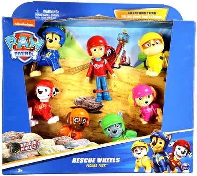 Pacote de bonecos Nickelodeon Paw Patrol Rescue Wheels - 7 bonecos - Imagem 1 de 4