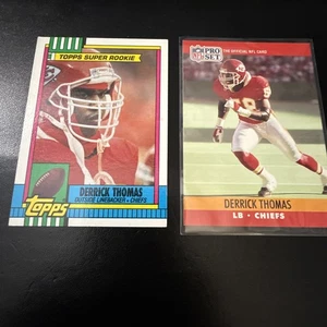 1990 RC Derrick Thomas Topps And Proset . BEAST - Picture 1 of 5