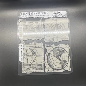 Tim Holtz / Stampers Anonymous Series Cling Stamp Set TRAVEL CMS-148 - Picture 1 of 5