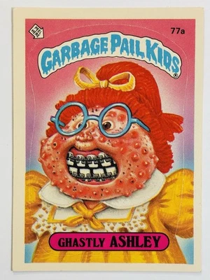 Topps Garbage Pail Kids 1985 - Serie 2 - Brillante #77a Ghostly Ashley (Ex) ver fotos Foto 1 de 4