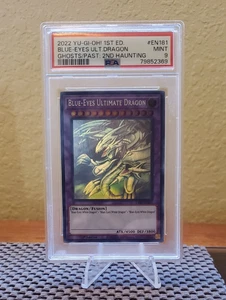 Yu-Gi-Oh! Blue-Eyes Ultimate Dragon Ghost Rare 1st Ed - GFP2-EN181 - PSA 9 - Picture 1 of 2