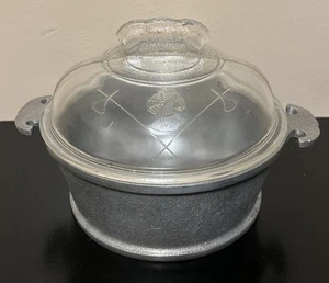 Vintage Guardian Service Aluminum Pot 8” W/Glass Lid 2 Qt Kitchen Cooker Roaster - Picture 1 of 5