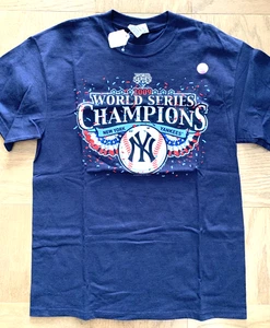 NY YANKEES 2009 WORLD SERIES CHAMPIONS SHIRT MEDIUM POSTSEASON PLAYOFFS - Picture 1 of 5