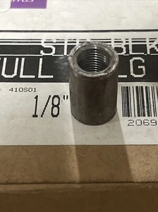 10 Pcs) Ward 410S01 Coupling: 1/8″, Black Carbon Steel, Class 150, ASTM, Threade - Picture 1 of 6