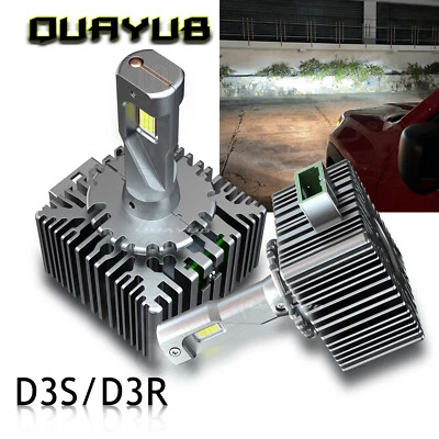 Lâmpadas de farol de LED HighLow 6000K branco brilhante para Dodge Charger 2011-2019 D3S - Imagem 1 de 4