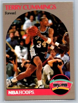 1991 NBA Hoops 100 Superstars - #87 Terry Cummings - Image 1 of 2