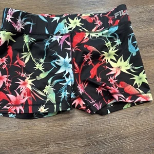 Women's Medium Fila Sport Shorts Running Workout Multicolor - Picture 1 of 9