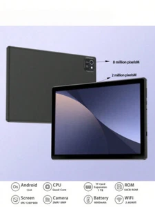10" Android 13 Tablet, 6GB RAM, 64GB ROM, Dual Camera, 6000mAh, Full HD Display - Picture 1 of 12