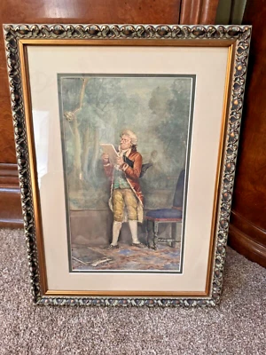 ¿Albert Roberti?(Constitución) Acuarela Alexander Hamilton Colonial Foto 1 de 4