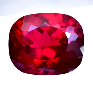 Rare Nature GIE Certified 95.65 Ct AAA+ RED RUBY Cushion Burmese LOOSE GEMSTONE - Picture 1 of 7
