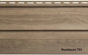 Fassadenpaneele Nussbaum A-1,50m Kunststoffpaneele Wandpaneele Wandverkleidung - Bild 1 von 34