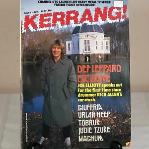 Kerrang n.90 rivista Def Leppard Uriah Heep Giuffria Tobruk Judie Tzuke - Foto 1 di 4