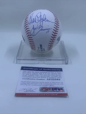 Bert Blyleven Jose Berrios Signed ROMLB Baseball PSA/DNA Minnesota Twins - Image 1 of 2