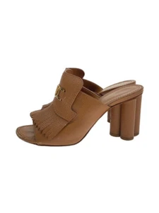LOUIS VUITTON Size 36.5 Women's Leather Pumps in Beige - Picture 1 of 6