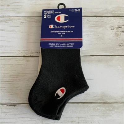 Meias femininas Champion No Show 2 pares novas com etiquetas - Imagem 1 de 2