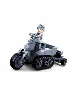 Sluban B0680B Kids Building Block Brick Army military Half Track Bike 109 Pieces - Picture 1 of 2