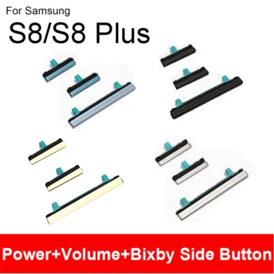 For Samsung Galaxy S8 S8+ Power Button/Volume Button/Bixby Side Key Button Kits - Image 1 of 3