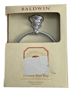 Anillo Toallero BALDWIN Premium EDGEWATER 3504-260 Acabado Cromo Pulido Latón Sólido - Imagen 1 de 6