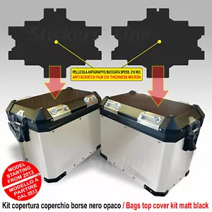 Kit adesivi COPERCHIO SUPERIORE valigie BMW R1200 r1250 GS ADV bags coperchi - Foto 1 di 1