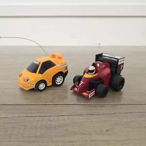 Tomy F1 Char-G Retro Vintage 1990 Toy Car + Yellow Car - Picture 1 of 8