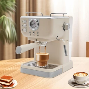 Espressomaschine Siebträger Kaffeebereiter Milchschaum 1050W 20 Bar 1,5L - Bild 1 von 20