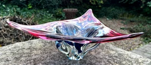 Stunning Large Huge XL Vintage Josef Hospodka Czech Chribska Sklo Art Glass Bowl - Picture 1 of 3
