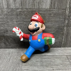 Nintendo Super Mario Candy Cane Present Christmas Ornament Kurt Adler VTG 1998 - Picture 1 of 14