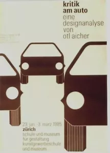 Original Vintage Poster AUTOMOBILE DESIGN KRITIKER 1985 - Bild 1 von 1