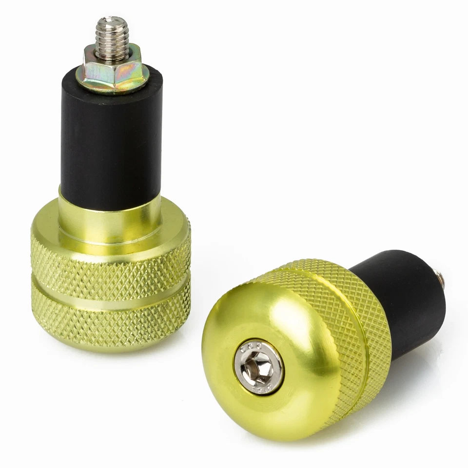 Bar Ends  Weights Round Universal motorcycle motorbike scooter  Quad 17mm Gold - Immagine 1 di 1